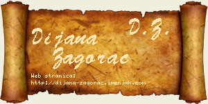 Dijana Zagorac vizit kartica